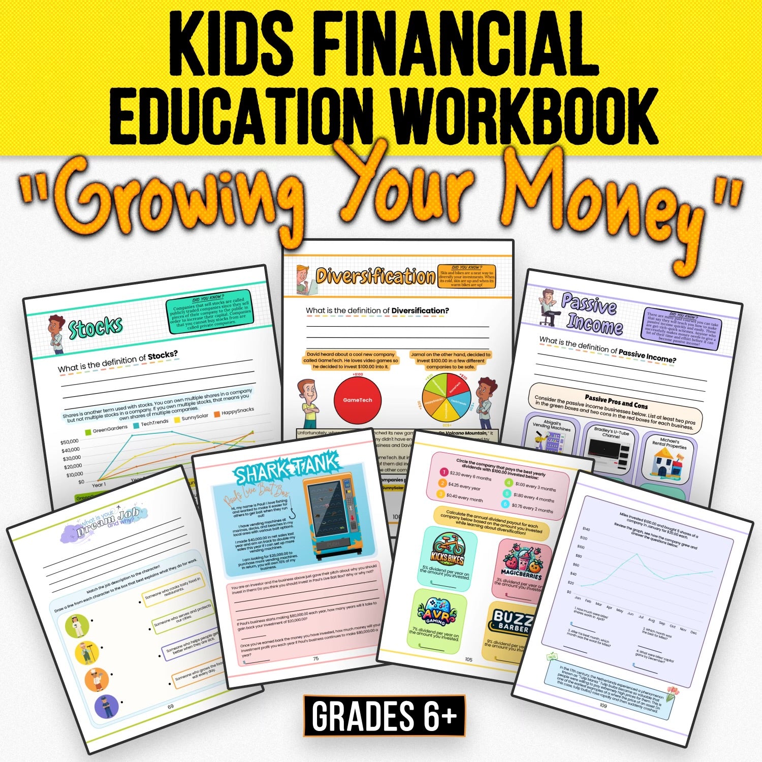 Growing Your Money Worksheets Downloadable