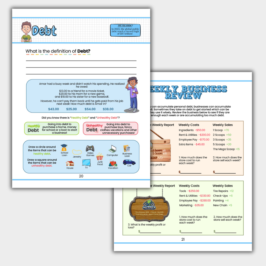 Managing Money Worksheets Downloadable