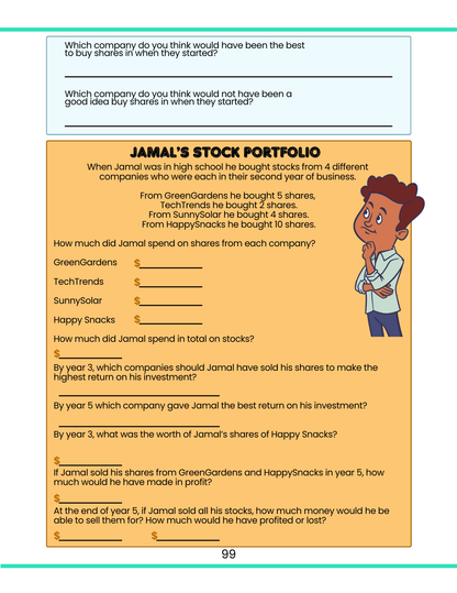 Financial Literacy Workbook for Kids