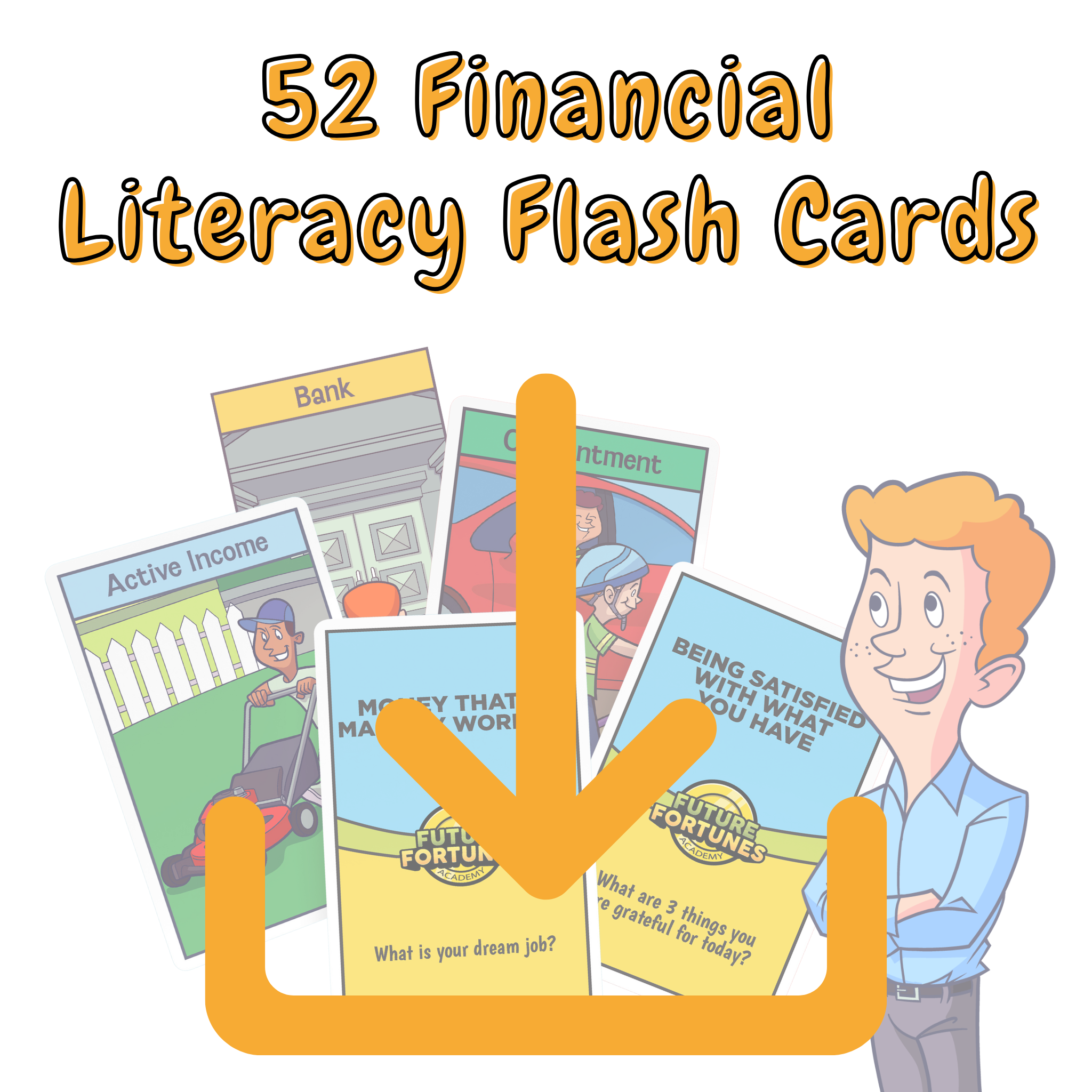 52 Financial Literacy Flashcards for the Classroom Downloadable