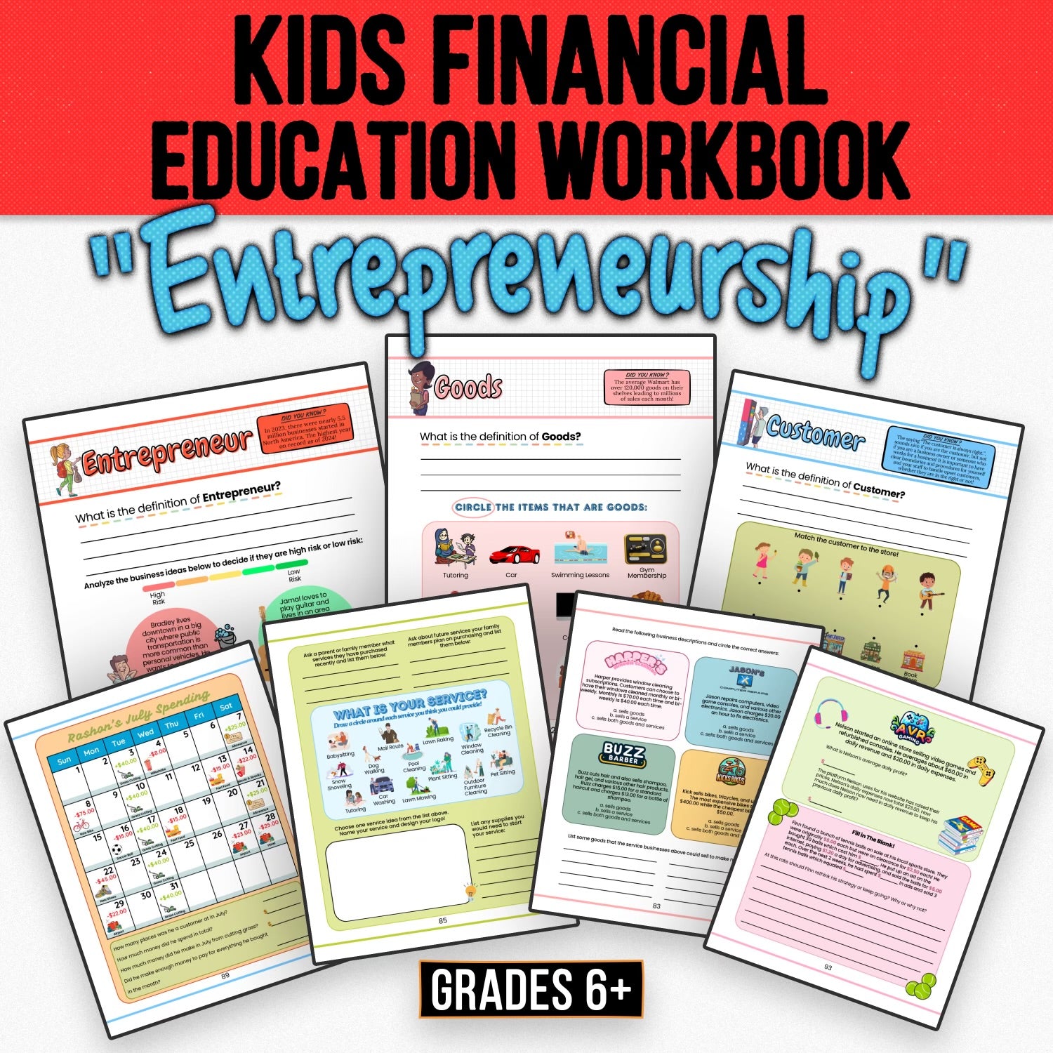 Entrepreneurship Worksheets Downloadable