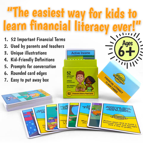 52 Financial Literacy Flashcards for Kids