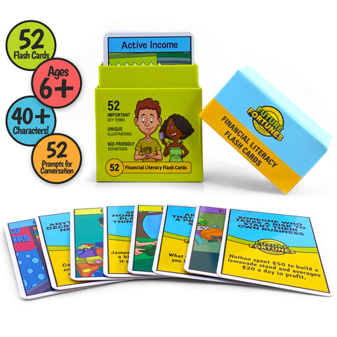 52 Financial Literacy Flashcards for Kids